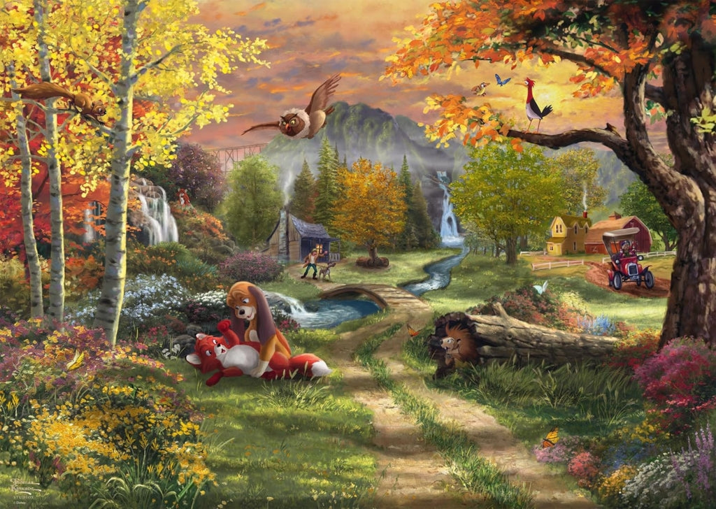 Thomas Kinkade Disney 1000 Puzzle The Fox and the Hound