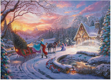 Thomas Kinkade Disney 1000 Puzzle Cinderella Bringing Home the Tree