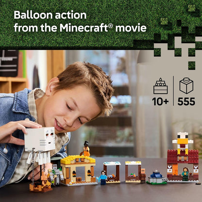 LEGO Minecraft 21273 The Ghast Balloon Village Attack