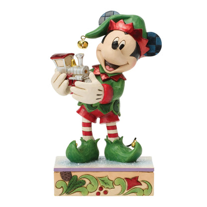 Disney Traditions 6018712 Mickey Special Edition Elf on Track
