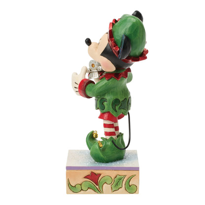 Disney Traditions 6018712 Mickey Special Edition Elf on Track