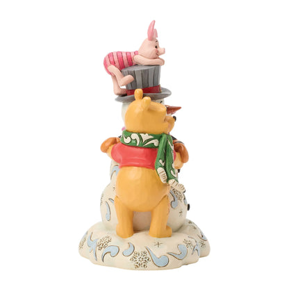 Disney Traditions 6018716 Pooh & Friend Snowman A Chilly Creation