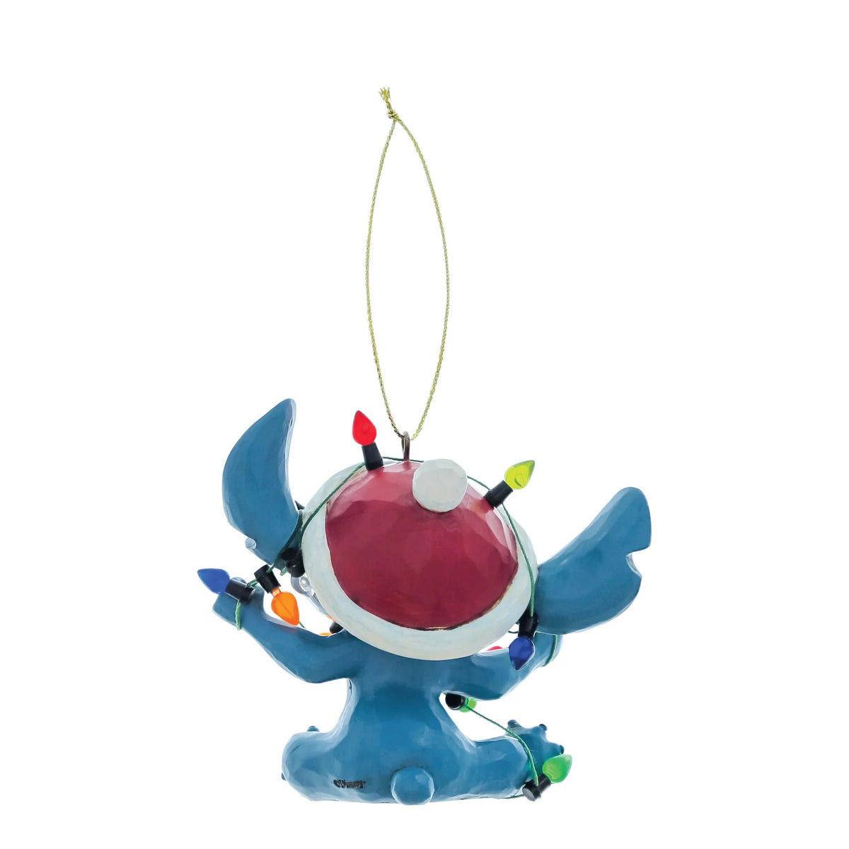Disney Traditions Ornament 6017542 Stitch Wrapped in Christmas Lights