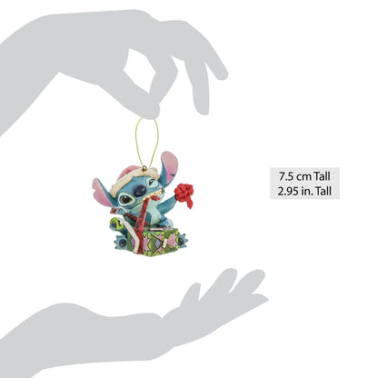 Disney Traditions Ornament 6017545 Stitch Unwrapping Gift