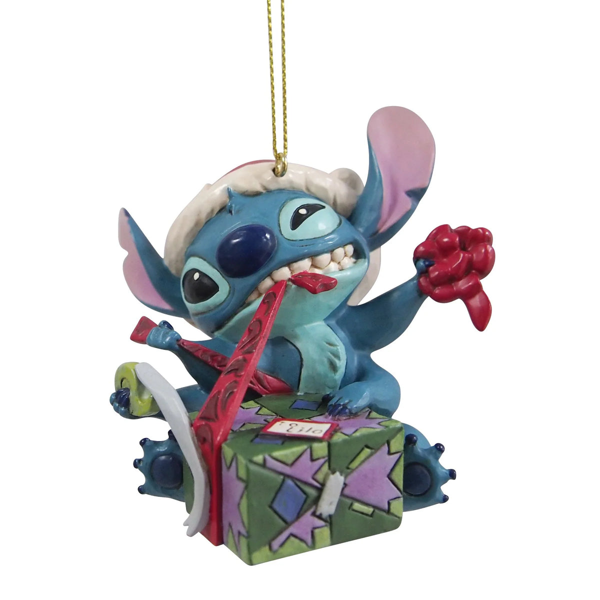 Disney Traditions Ornament 6017545 Stitch Unwrapping Gift