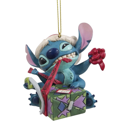 Disney Traditions Ornament 6017545 Stitch Unwrapping Gift