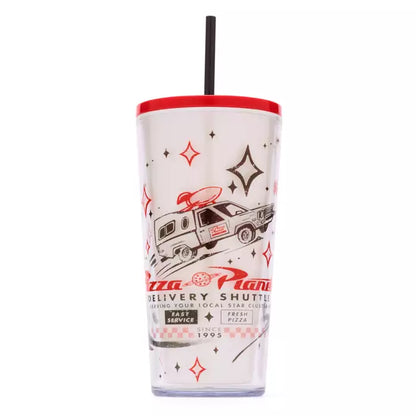 Disney Tumbler With Straw Toy Story Pizza Planet