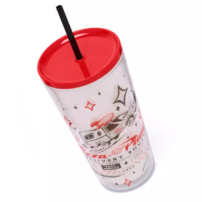 Disney Tumbler With Straw Toy Story Pizza Planet