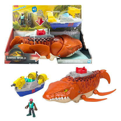 Jurassic World Imaginext Rebirth Aqua Chomp Chase Mosasaurus
