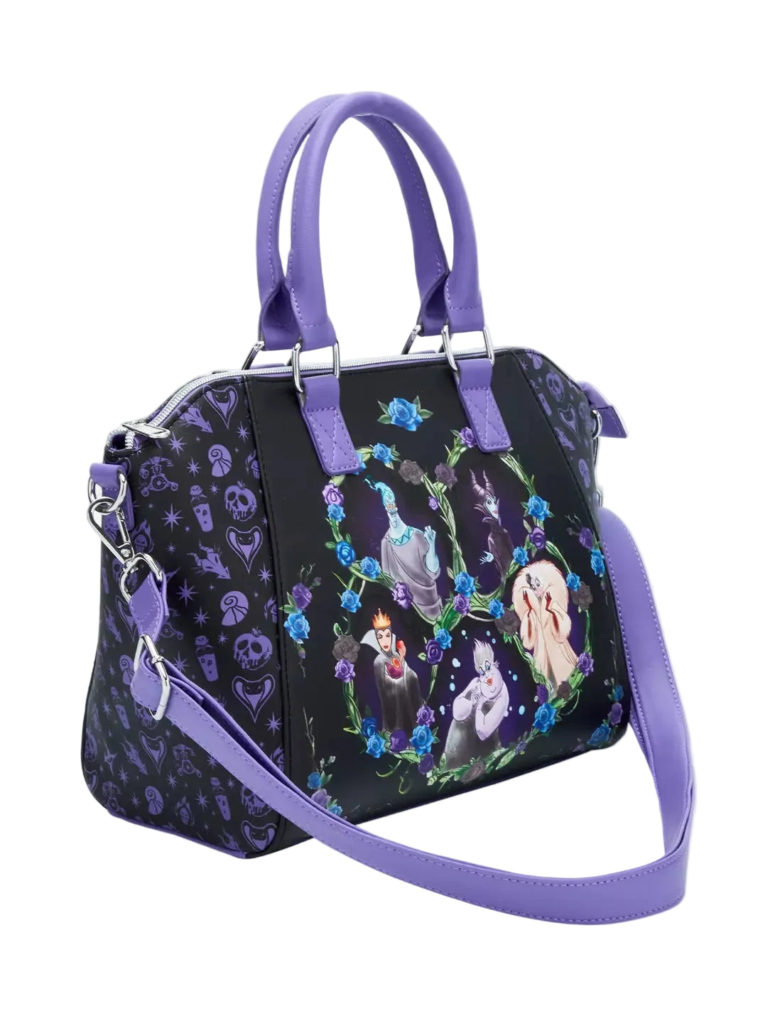 Loungefly Disney Crossbody Bag - Villains Floral Icons