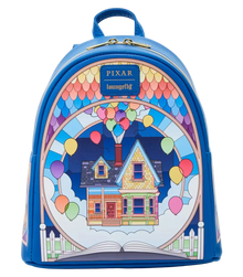 Loungefly Disney Mini Backpack - Pixar Up Stained Glass House