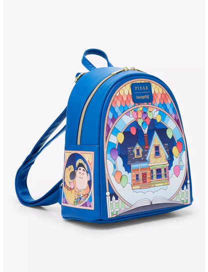 Loungefly Disney Mini Backpack - Pixar Up Stained Glass House