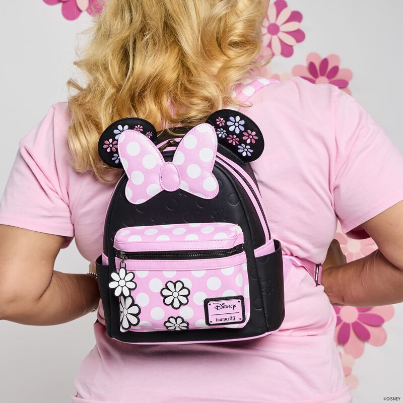 Loungefly Disney Mini Backpack - Minnie Floral Rock the Dots