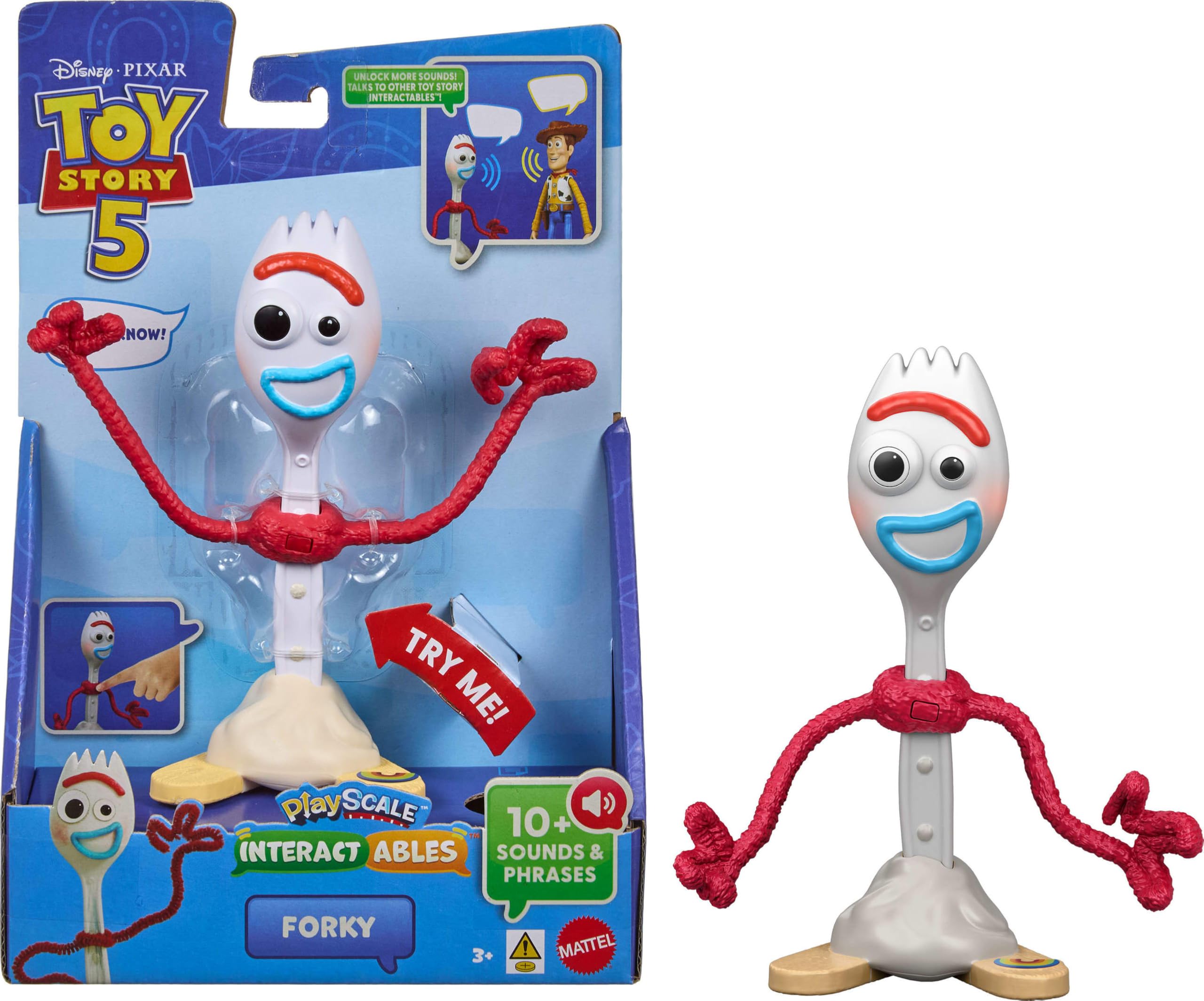 Mattel Toy Story Play Scale Interact - Forky