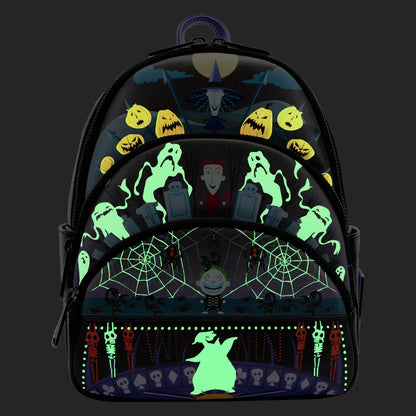 Loungefly Disney Mini Backpack - Lock, Shock, Barrel & Oogie Boogie