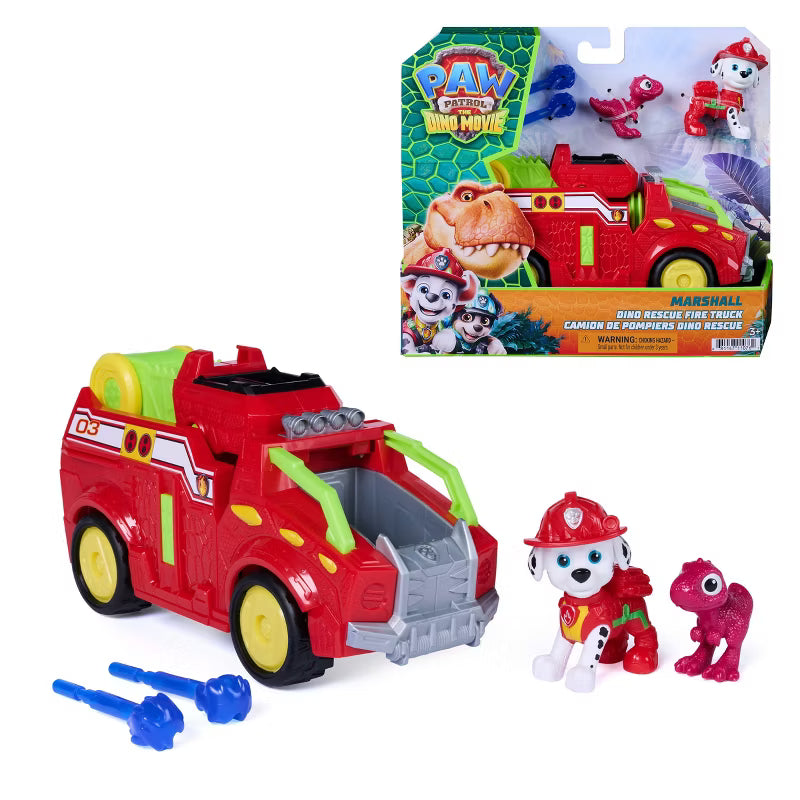 Paw Patrol The Dino Movie Vehicle Marshall Fire Truck