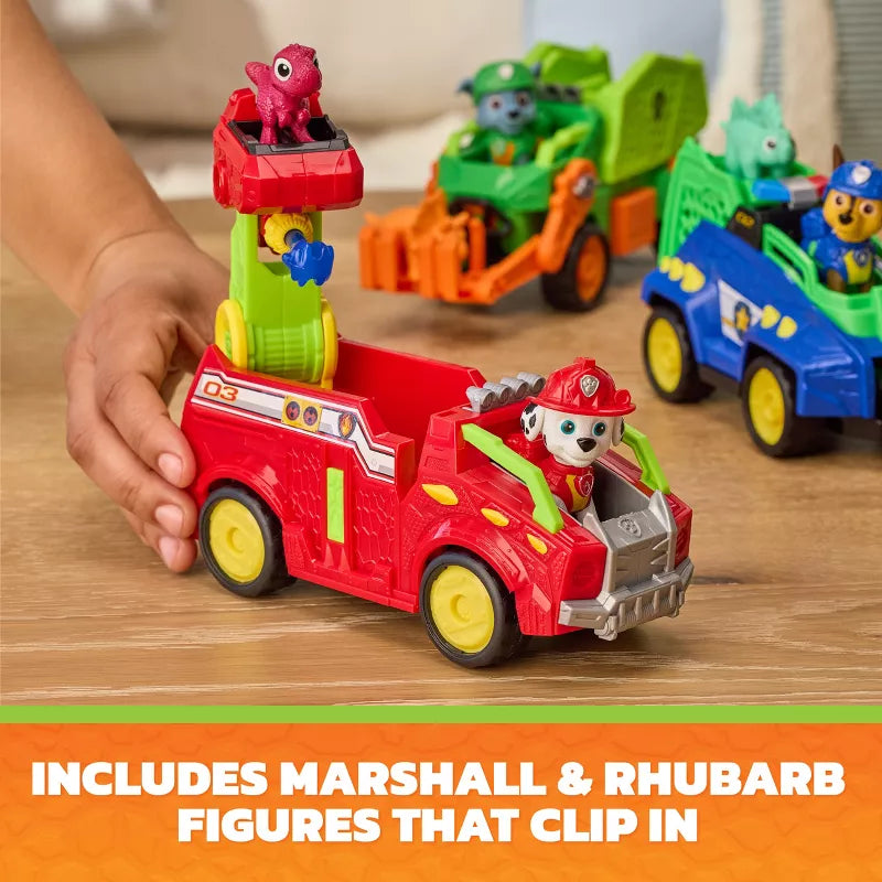 Paw Patrol The Dino Movie Vehicle Marshall Fire Truck
