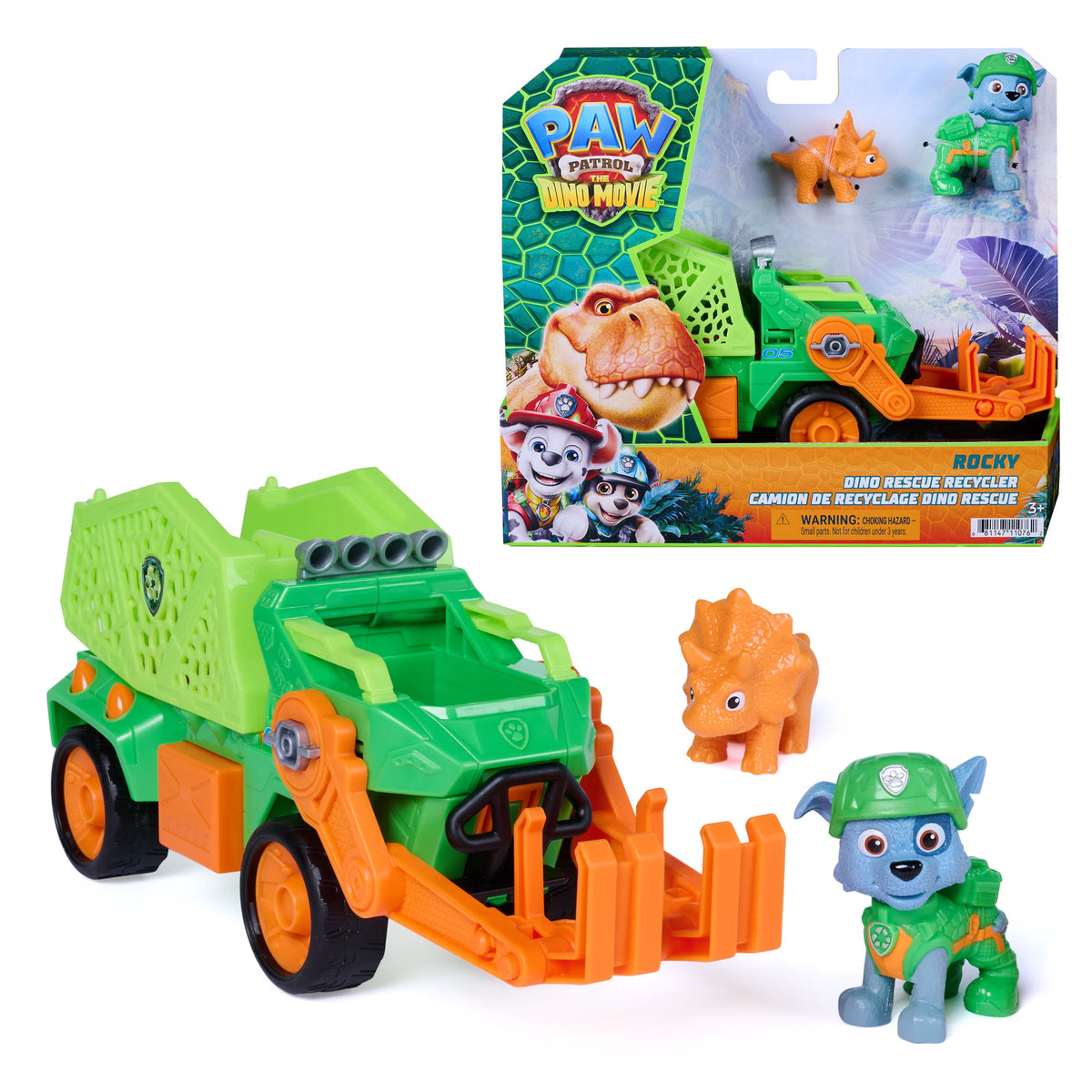 Paw Patrol The Dino Movie Vehicle Rocky Recycler