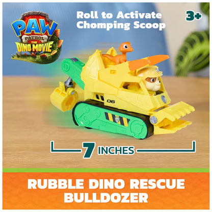 Paw Patrol The Dino Movie Vehicle Rubble Bulldozer