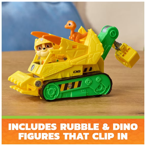 Paw Patrol The Dino Movie Vehicle Rubble Bulldozer