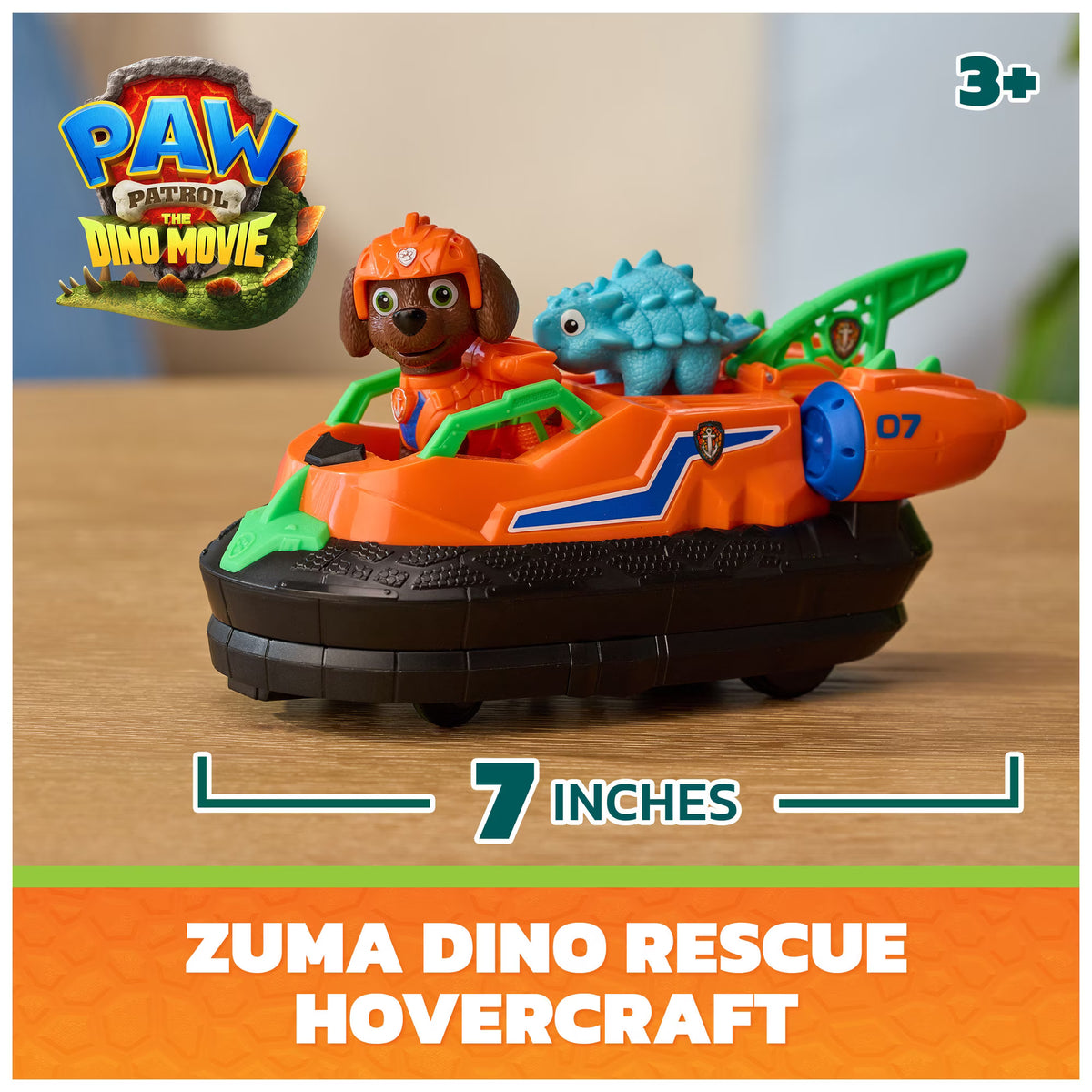 Paw Patrol The Dino Movie Vehicle Zuma Hovercraft