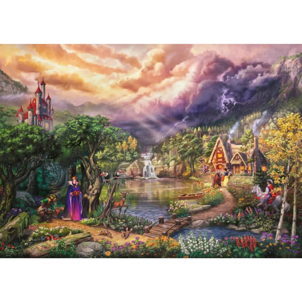 Thomas Kinkade Disney 1000 Puzzle Snow White and the Queen