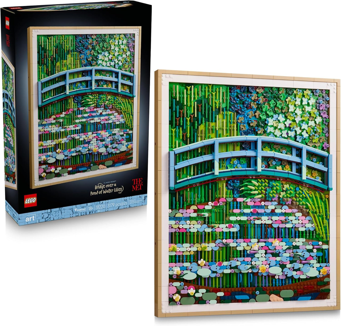 LEGO Art 31220 Claude Monet – Bridge over a Pond of Water Lilies