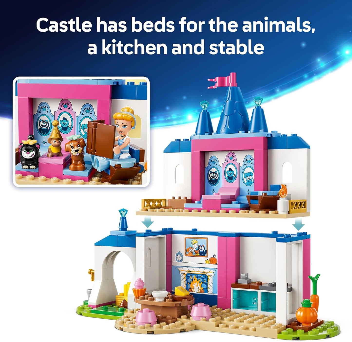 LEGO Disney 43283 Cinderella Animal Friends Castle