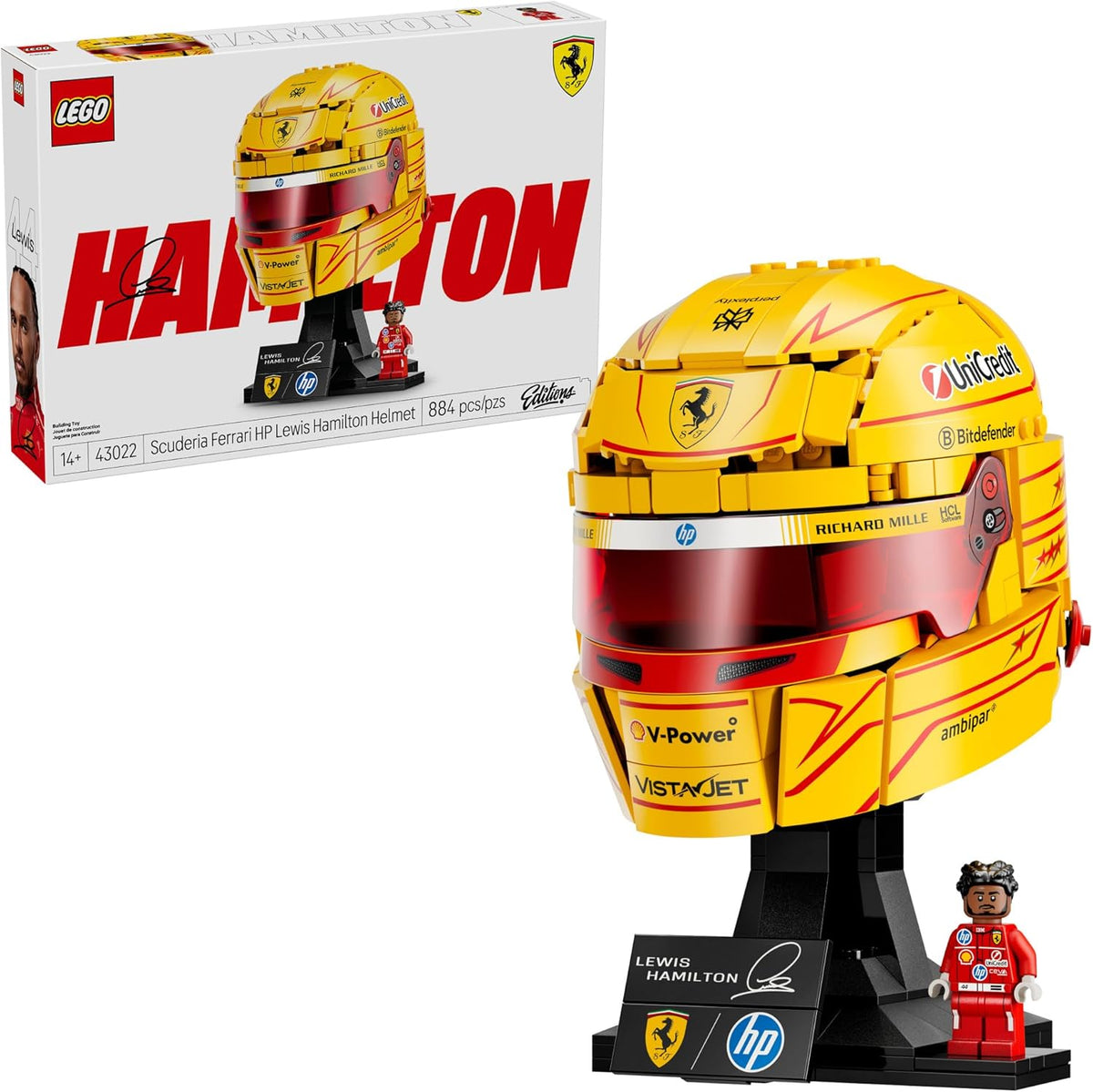 LEGO Edition 43022 Scuderia Ferrari HP Lewis Hamilton Helmet