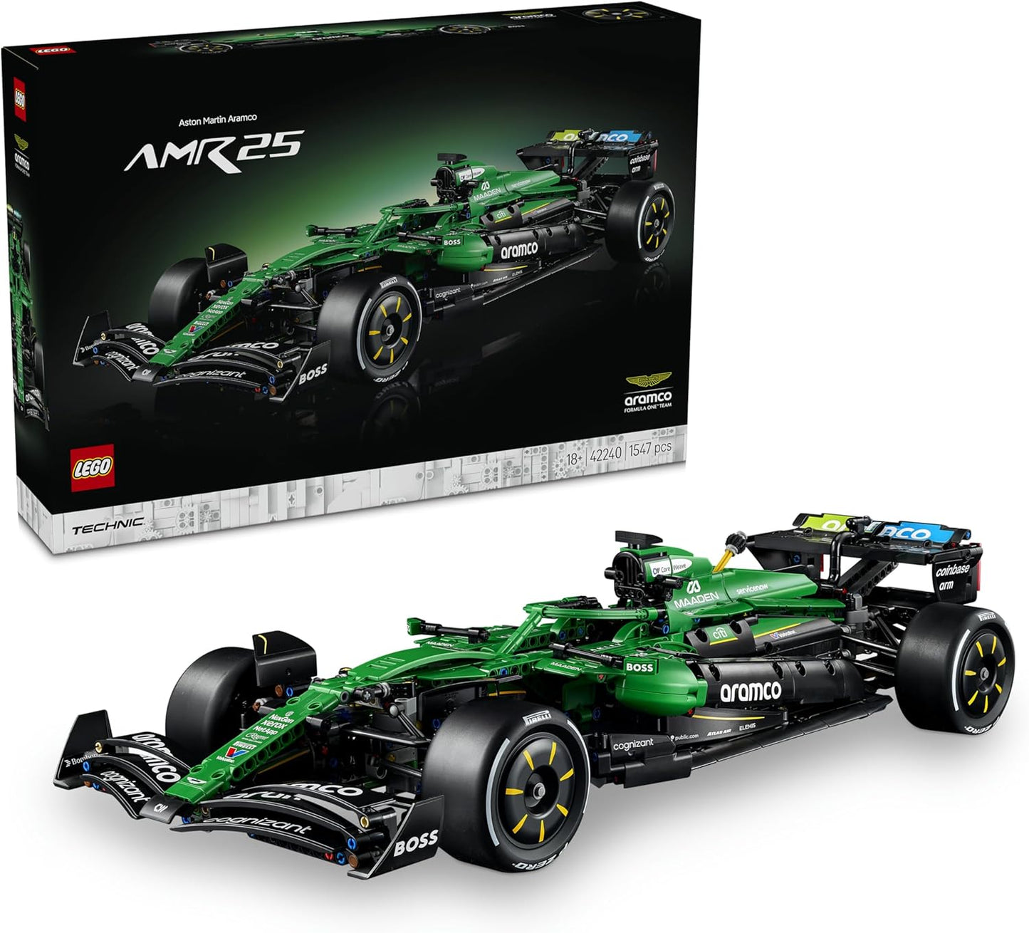 LEGO Technic 42240 Aston Martin Aramco AMR25 F1® Car