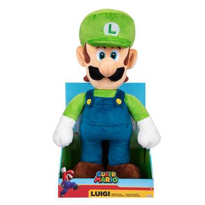 Super Mario Jumbo Plush - Luigi