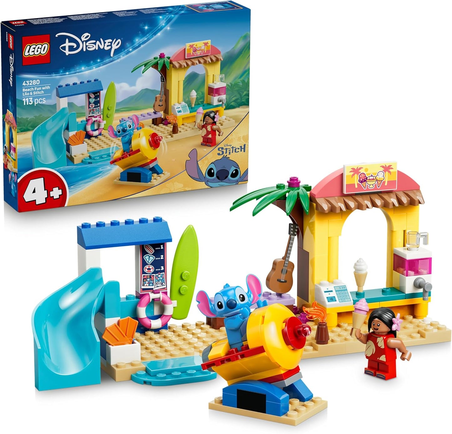 LEGO Disney 43280 Beach Fun with Lilo & Stitch
