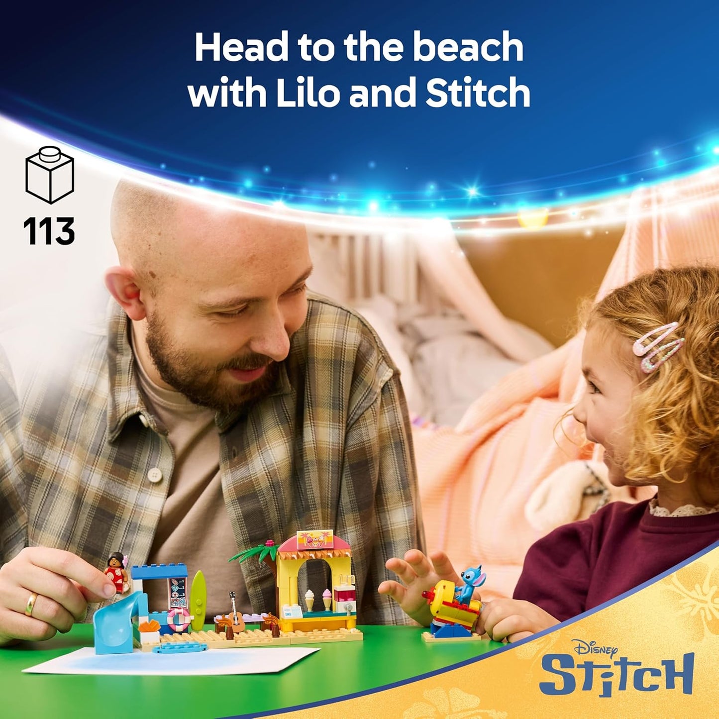 LEGO Disney 43280 Beach Fun with Lilo & Stitch