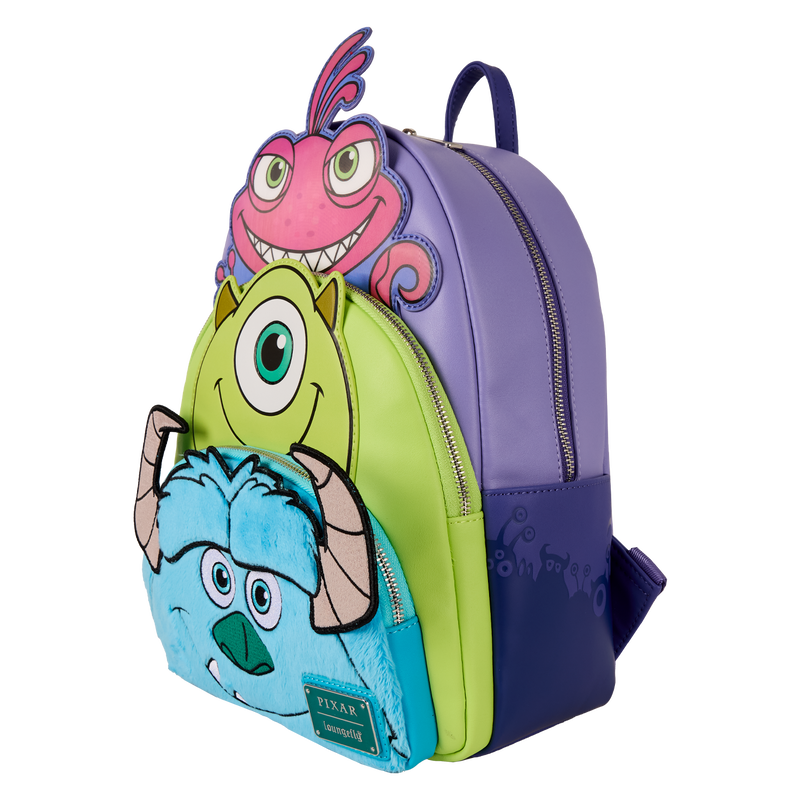 Loungefly Disney Mini Backpack - Monsters Inc Mike, Sulley & Randall