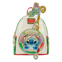 Loungefly Disney Mini Backpack - Stitch & Scrump Iridescent Holiday