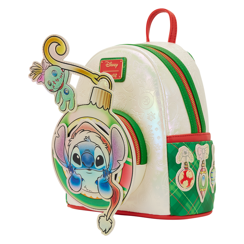 Loungefly Disney Mini Backpack - Stitch & Scrump Iridescent Holiday