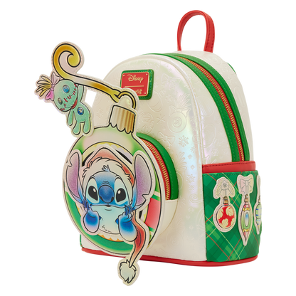 Loungefly Disney Mini Backpack - Stitch & Scrump Iridescent Holiday