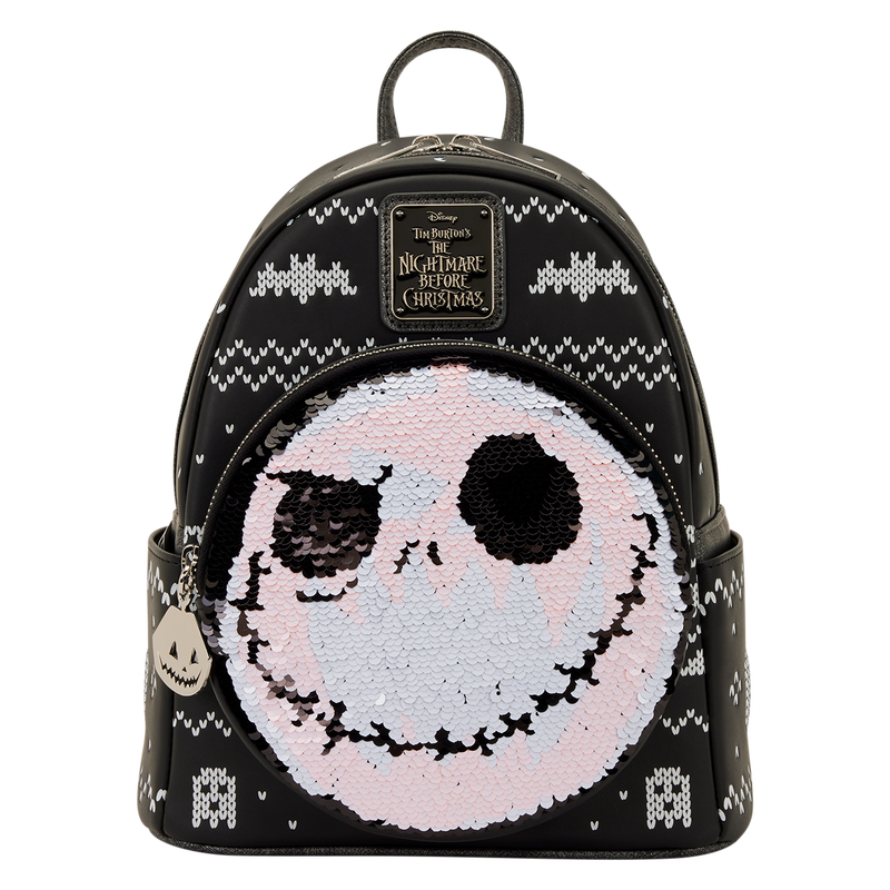 Loungefly Disney Mini Backpack - Christmas Jack Skellington Reversible Sequins