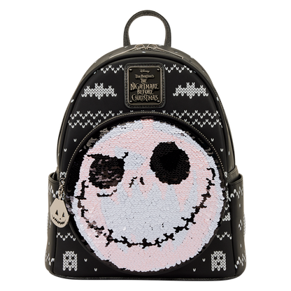 Loungefly Disney Mini Backpack - Christmas Jack Skellington Reversible Sequins