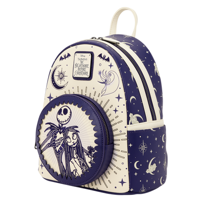 Loungefly Disney Mini Backpack - Jack Skellington & Sally Night Sky