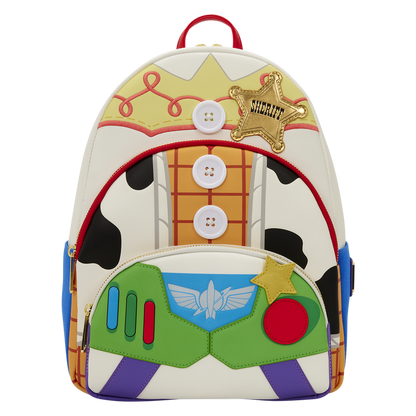 Loungefly Disney Mini Backpack - Toy Story 5 Triple Pocket Jessie, Woody, & Buzz