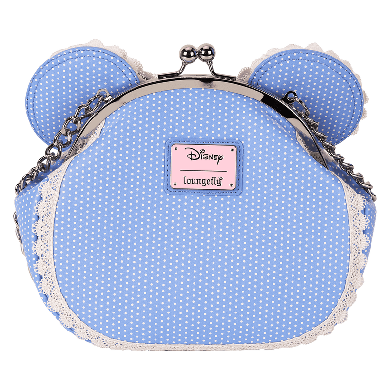 Loungefly Disney Cross Body Bag - Minnie Mouse Floral and Lace Kisslock