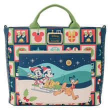 Loungefly Disney Tote Bag - Mickey & Friends Holiday