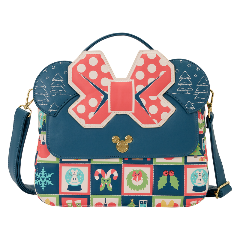 Loungefly Disney Cross Body Bag - Minnie Mouse Holiday