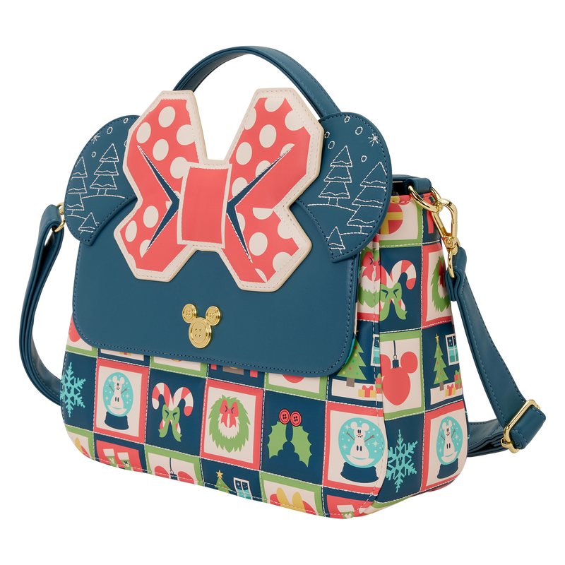 Loungefly Disney Cross Body Bag - Minnie Mouse Holiday