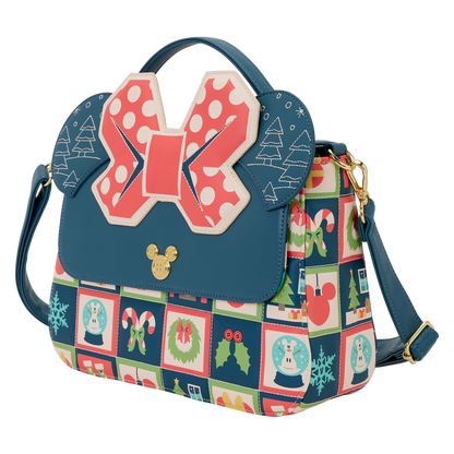 Loungefly Disney Cross Body Bag - Minnie Mouse Holiday