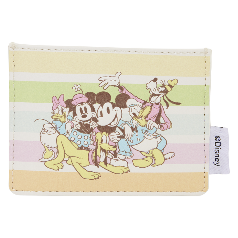 Loungefly Disney Wallet Cardholder - Mickey and Friends Rainbow Stripes
