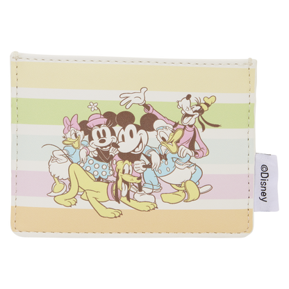 Loungefly Disney Wallet Cardholder - Mickey and Friends Rainbow Stripes
