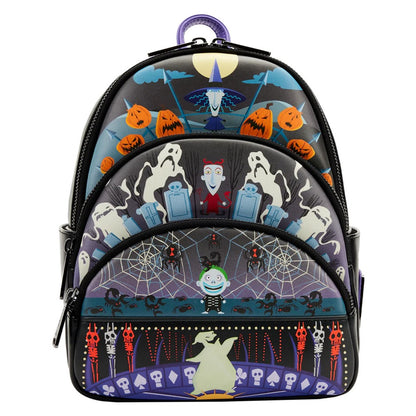 Loungefly Disney Mini Backpack - Lock, Shock, Barrel & Oogie Boogie