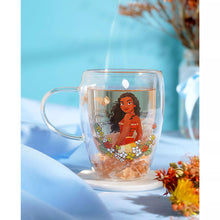 Disney Glass with Dried Flowers - Moana